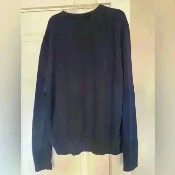 GAP Navy CASHMERE Blend Mens Crew Neck Sweater Large - Picture 3 of 7